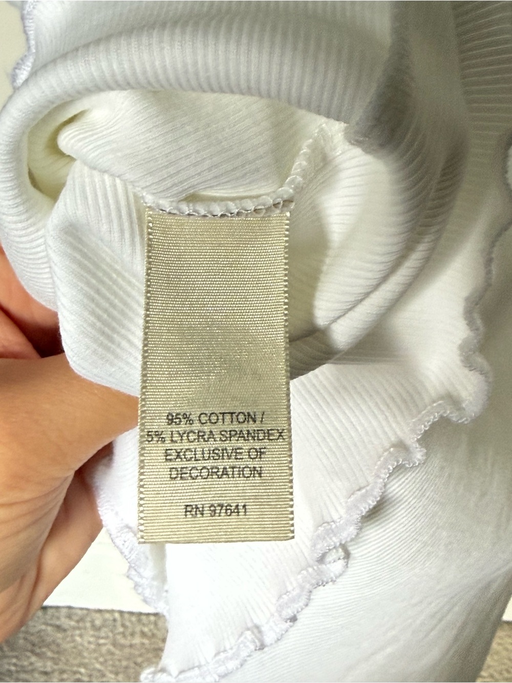 J.Jill White Scoop Neck Short Sleeve Top - Picture 4 of 4